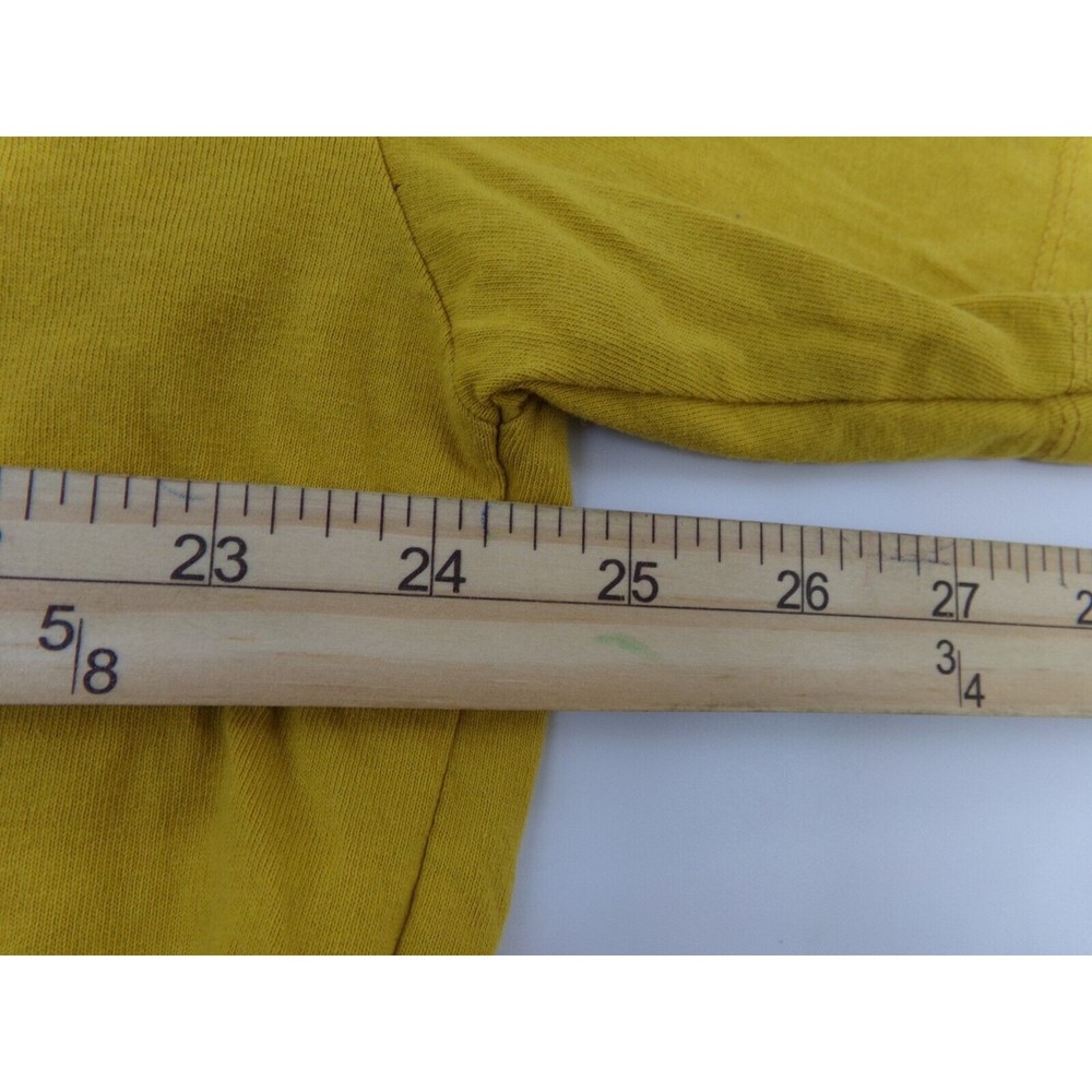 Zara women's t-shirt mustard Yellow Eternal Forever Size Med - Picture 6 of 7
